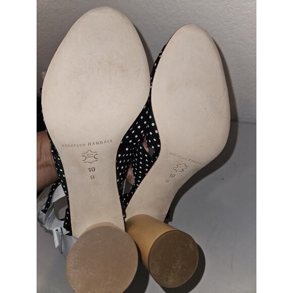 New! Loeffler Randall Tatiana Heeled Sandal Size 10 Blue Polka Dots MSRP $279 - Picture 9 of 11